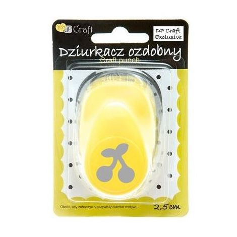 Dziurkacz ozdobny dpCraft 2,5cm Wiśnie